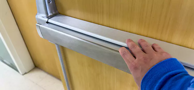 Installing a Push Bar on a Door Poplar Bluff
